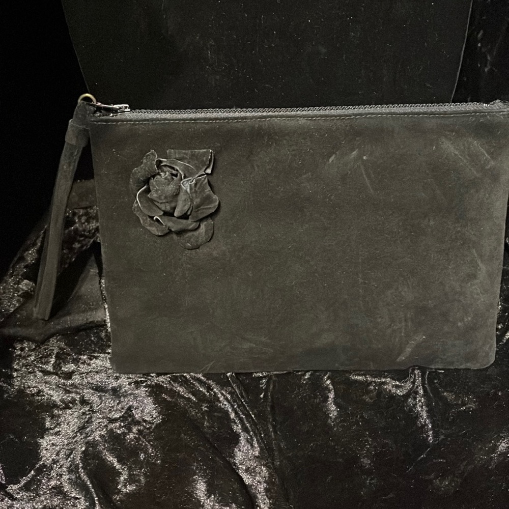 Ruth Saltz Wristlet in Suede